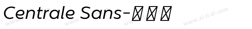 Centrale Sans字体转换